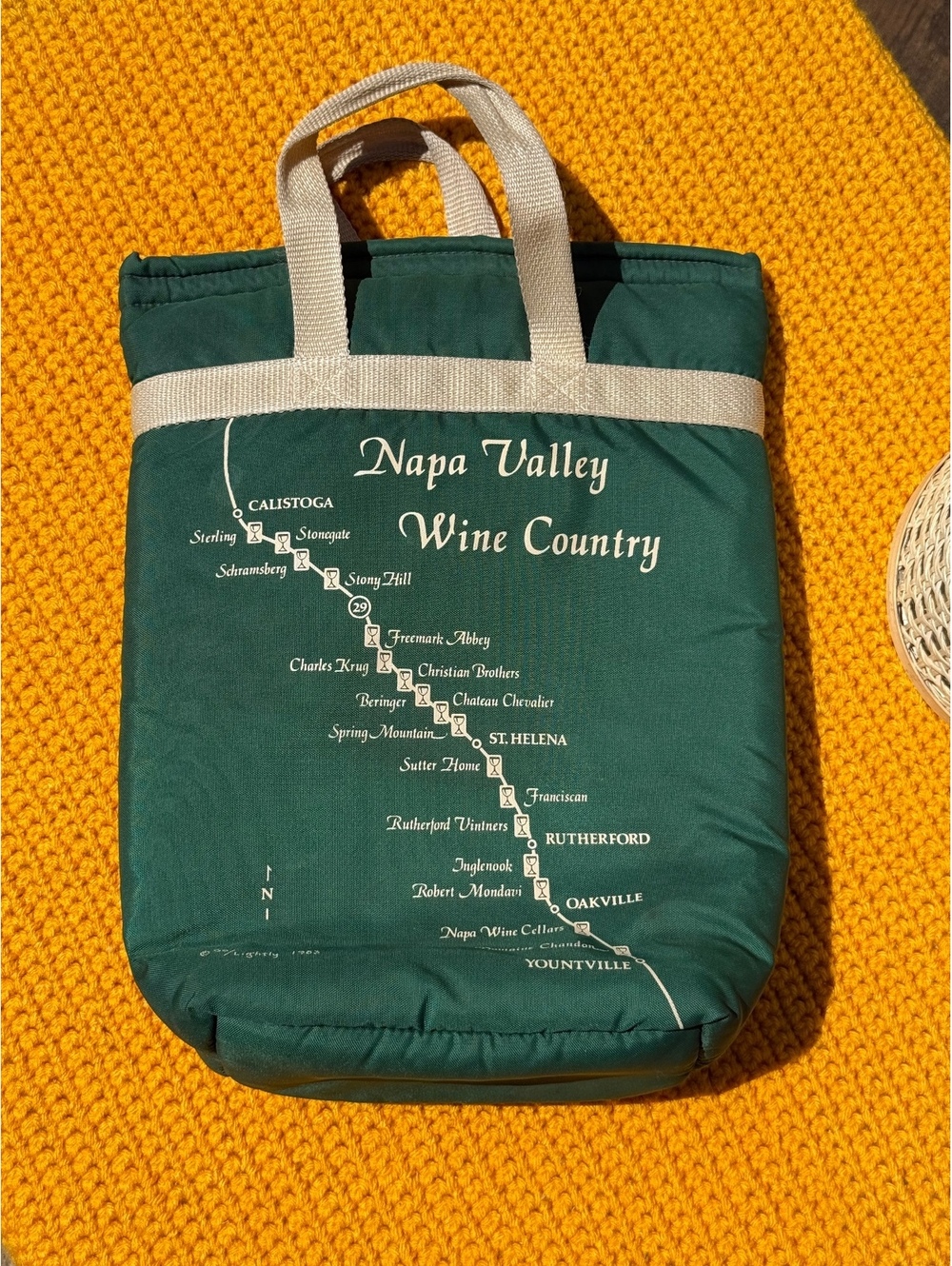 Vintage 1983 Napa Valley Tote